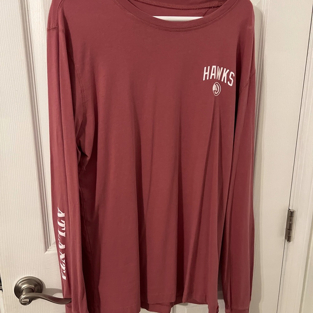 Hawks Long Sleeve Shirt in Red
